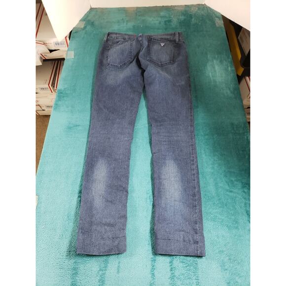 Guess Jeans Size 26 Womens Blue Pants Stretch Denim Sarah Mid Rise Skinny - Picture 11 of 13